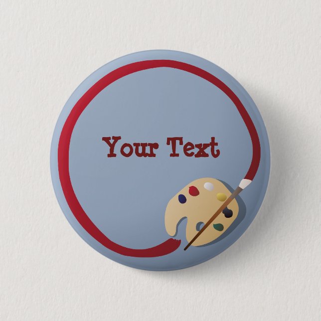 Bóton Redondo 5.08cm Botão da paleta do artista (Frente)