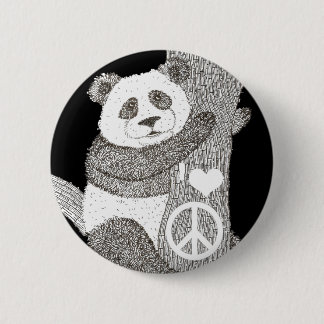 Bóton Redondo 5.08cm Botão da panda