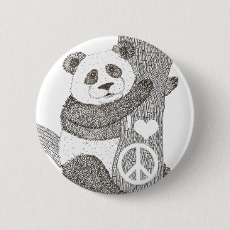 Bóton Redondo 5.08cm Botão da panda