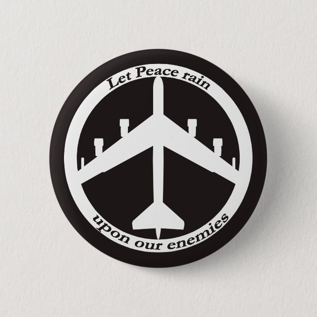 Bóton Redondo 5.08cm Botão da paz (Frente)
