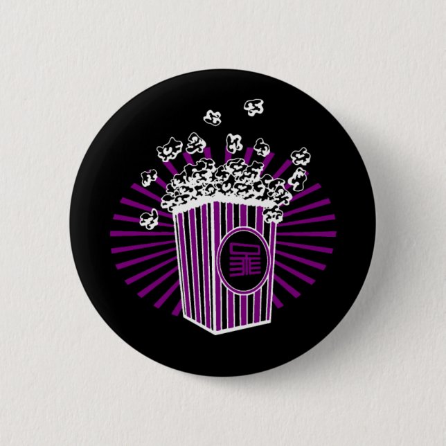 Bóton Redondo 5.08cm Botão da pipoca (Frente)