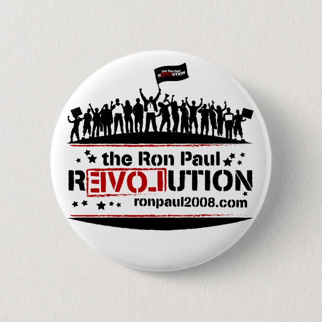 Bóton Redondo 5.08cm Botão da revolução de Ron Paul (Frente)