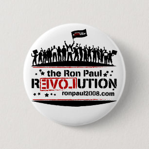 Bóton Redondo 5.08cm Botão da revolução de Ron Paul