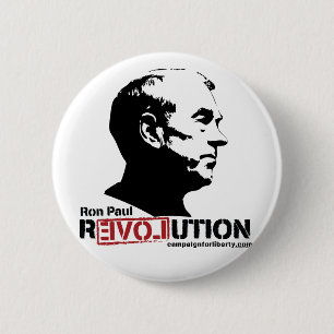 Bóton Redondo 5.08cm Botão da revolução de Ron Paul
