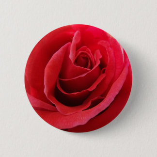 Bóton Redondo 5.08cm Botão da rosa vermelha