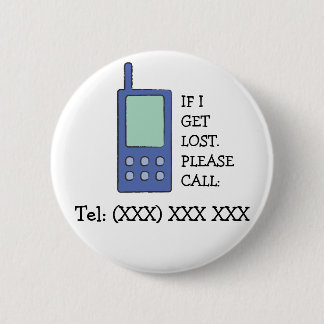 BÓTON REDONDO 5.08CM BOTÃO DA SEGURANÇA DA CRIANÇA COM NÚMERO DE