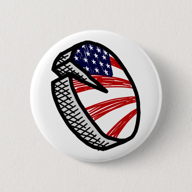 Bóton Redondo 5.08cm Botão da torta (Frente)