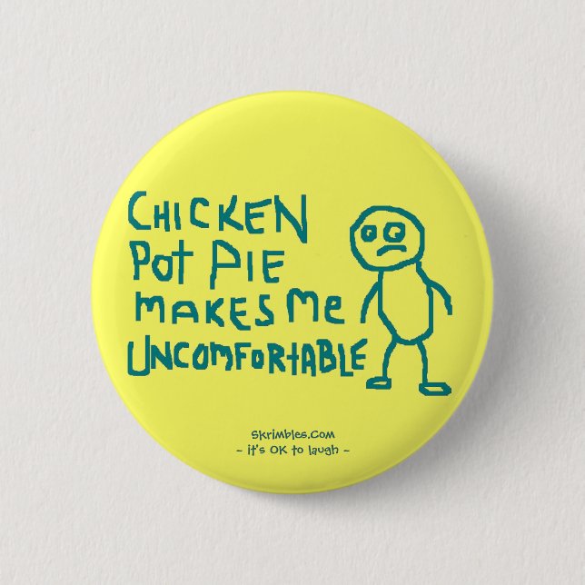 Bóton Redondo 5.08cm Botão da torta de pote (Frente)