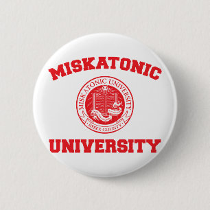 Bóton Redondo 5.08cm Botão da universidade de Miskatonic