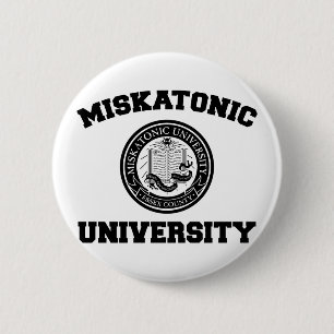 Bóton Redondo 5.08cm Botão da universidade de Miskatonic