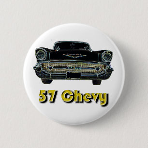 Bóton Redondo 5.08cm Botão de 57 Chevy