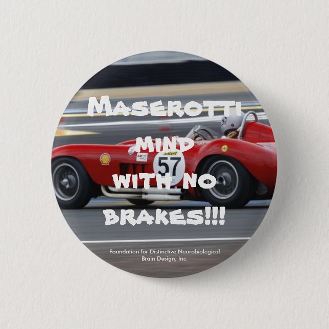 Bóton Redondo 5.08cm Botão de ADHD (Frente)