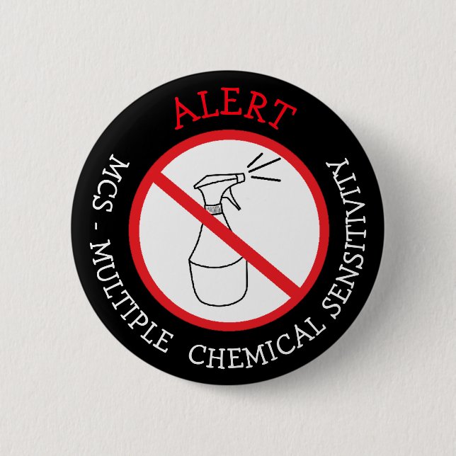 Bóton Redondo 5.08cm Botão de Alerta Médico MCS (Frente)