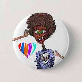 Bóton Redondo 5.08cm Botão de Amor do Samnx Afro