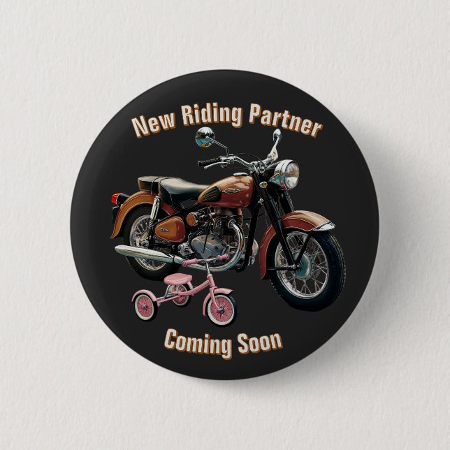 Bóton Redondo 5.08cm Botão de anúncio do bebê (Frente)