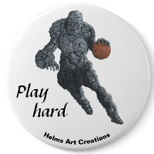 Botão de Arte de Fantasia do Esporte de Golem