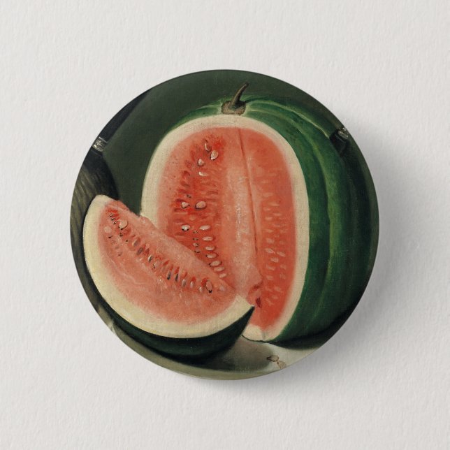 Bóton Redondo 5.08cm Botão de arte "Melons" (Frente)