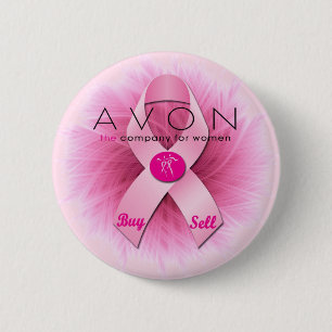 Bóton Redondo 5.08cm Botão de Avon