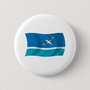 Bóton Redondo 5.08cm Botão de Bandeira da Ilha Midway