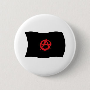 Bóton Redondo 5.08cm Botão de Bandeira do Movimento Anarquista