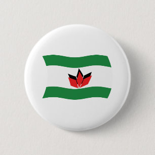 Bóton Redondo 5.08cm Botão de Bandeira do Povo Húngaro