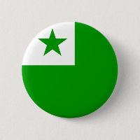 Botão de bandeira Esperanto