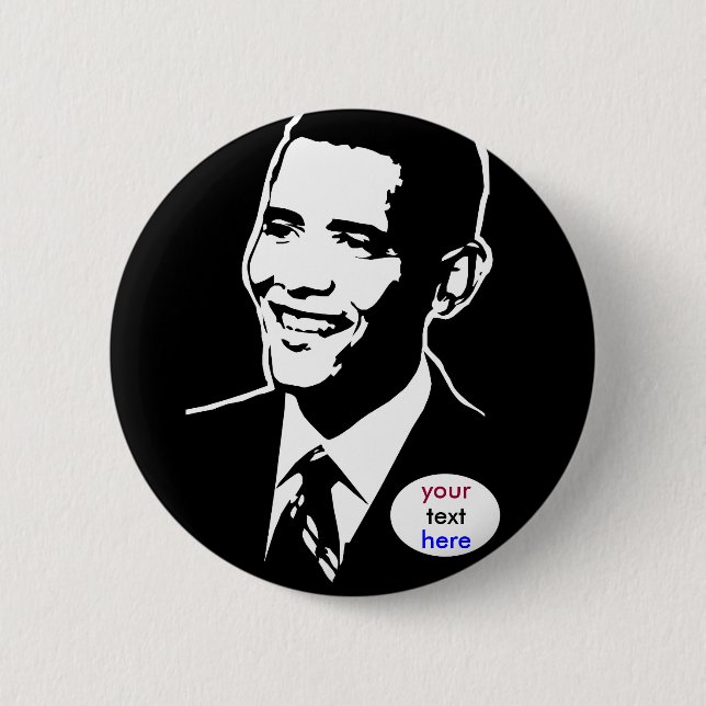 Bóton Redondo 5.08cm Botão de Barack Obama (Frente)
