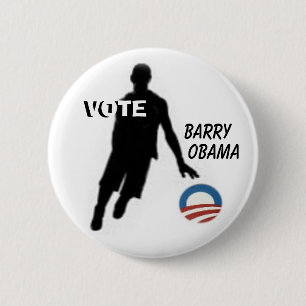 Bóton Redondo 5.08cm Botão de Barry Obama do voto
