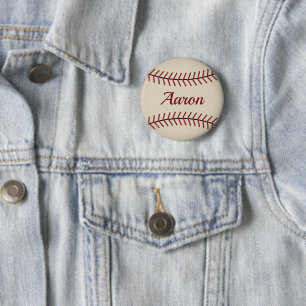 Bóton Redondo 5.08cm Botão de beisebol vintage personalizado