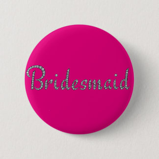 Bóton Redondo 5.08cm Botão de borda da Bridesmaid