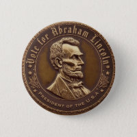 Botão de campanha Abraham Lincoln