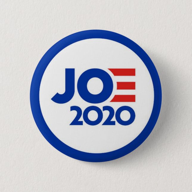 Bóton Redondo 5.08cm Botão de campanha Joe Biden 2020 (Frente)