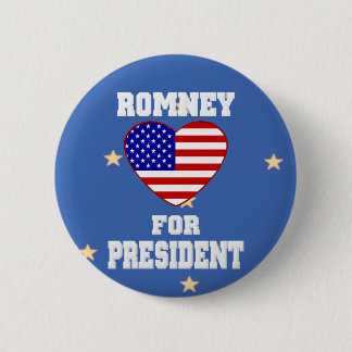Bóton Redondo 5.08cm Botão de campanha Mitt Romney