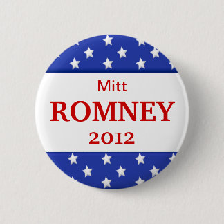 Bóton Redondo 5.08cm Botão de Campanha Romney