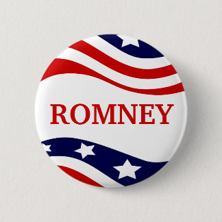Bóton Redondo 5.08cm Botão de Campanha Romney