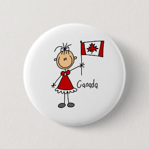 Bóton Redondo 5.08cm Botão de Canadá