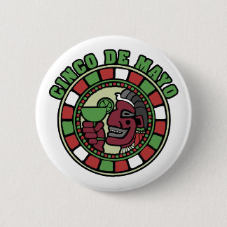Bóton Redondo 5.08cm Botão de Cinco de Mayo