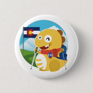 Bóton Redondo 5.08cm Botão de Colorado VIPKID