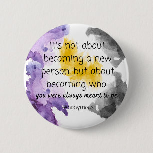 Bóton Redondo 5.08cm Botão De Cor Do Pride Não Binário