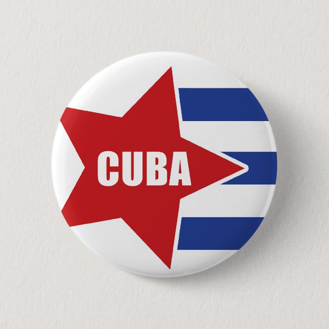 Bóton Redondo 5.08cm Botão de Cuba (Frente)