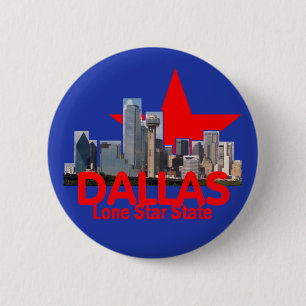 Bóton Redondo 5.08cm Botão de DALLAS