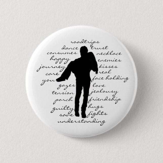 Bóton Redondo 5.08cm Botão de Delena (Frente)