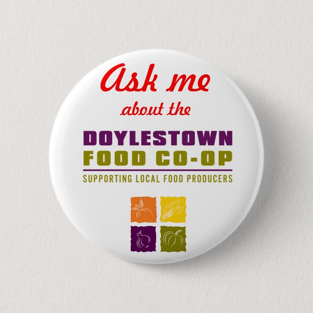 Bóton Redondo 5.08cm Botão de DFC (Frente)