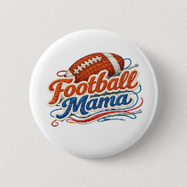 Bóton Redondo 5.08cm Botão de distintivo de Futebol Mamãe