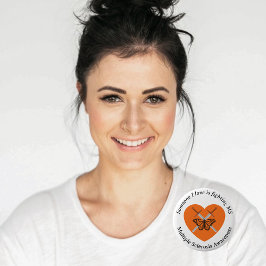 Bóton Redondo 5.08cm Botão de Esclerose Múltipla Batalha de Espadas Gêm