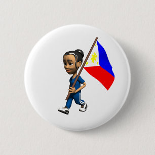 Bóton Redondo 5.08cm Botão de Filipinas