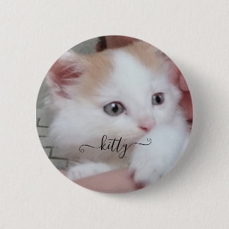 Bóton Redondo 5.08cm Botão de foto de personalidade de animais de estim