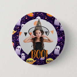Bóton Redondo 5.08cm Botão de Foto Personalizado do Halloween para Fant