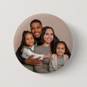 Bóton Redondo 5.08cm Botão de Foto Personalizado Envie o Design da Su