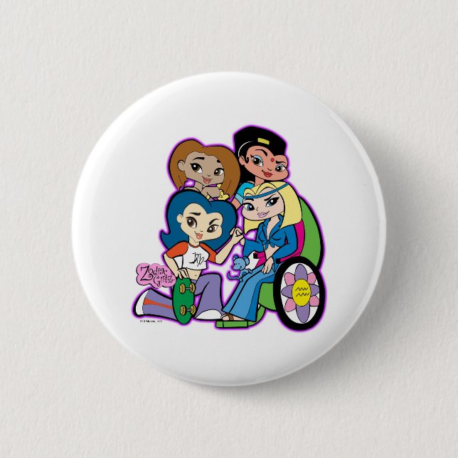 Bóton Redondo 5.08cm Botão de Friendz (Frente)